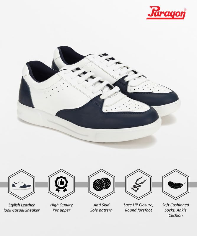 Image of Paragon K1011G Casual Sneakers for Men with Ultra Soft Ankle Support, Cushioned Insoles, Lace up for Good Fitting | Comfortable, Lightweight & Durable | Ideal for Outdoor Use