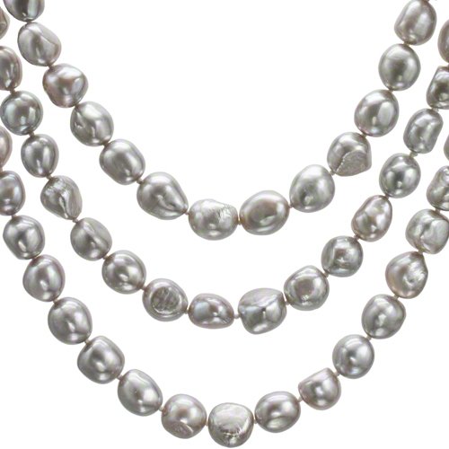 HinsonGayle AAA Handpicked 10-11mm Ultra-Iridescent Baroque Freshwater Cultured Pearl Rope 65 inch4
