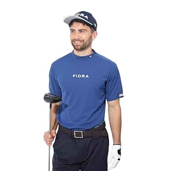 FIDRA ゴルフシャツ FD5PGT22 M Amazon.co.jp: [フィドラ] FIDRA ゴルフ 半袖 モックネック