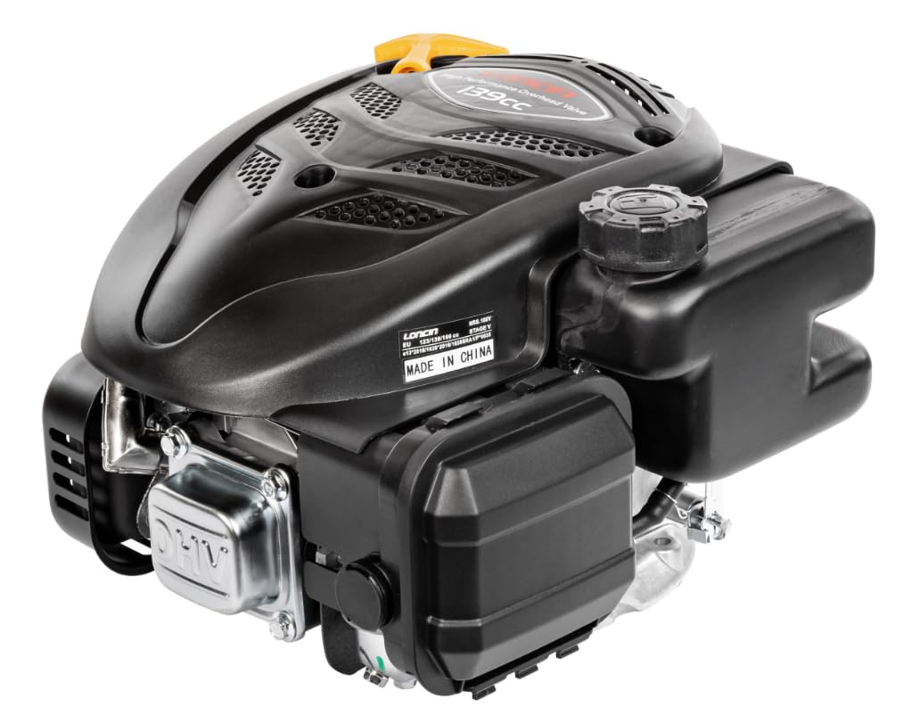 Loncin LC1P65FE-C Benzinmotor 3,3 PS 139cc 4-Takt OHV Vertikalwelle 22,2x80 mm Automatik-Choke Rasenmähermotor