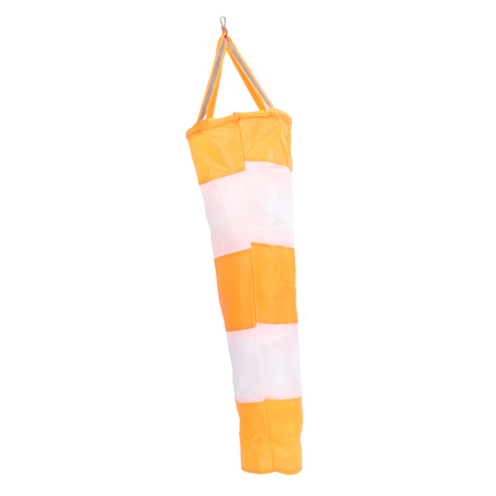 80cm Windsock, Wind Direction Measurement Sock Bag Orange Polyester Windsocks Outdoor Heavy Duty Wind Measurement Bag for Outdoors Airport Farm & Park(Fluorescent)