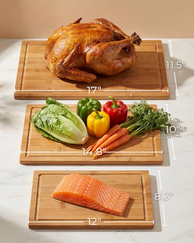 Set de 3 tablas de bambú con soporte para cocina miniatura 7