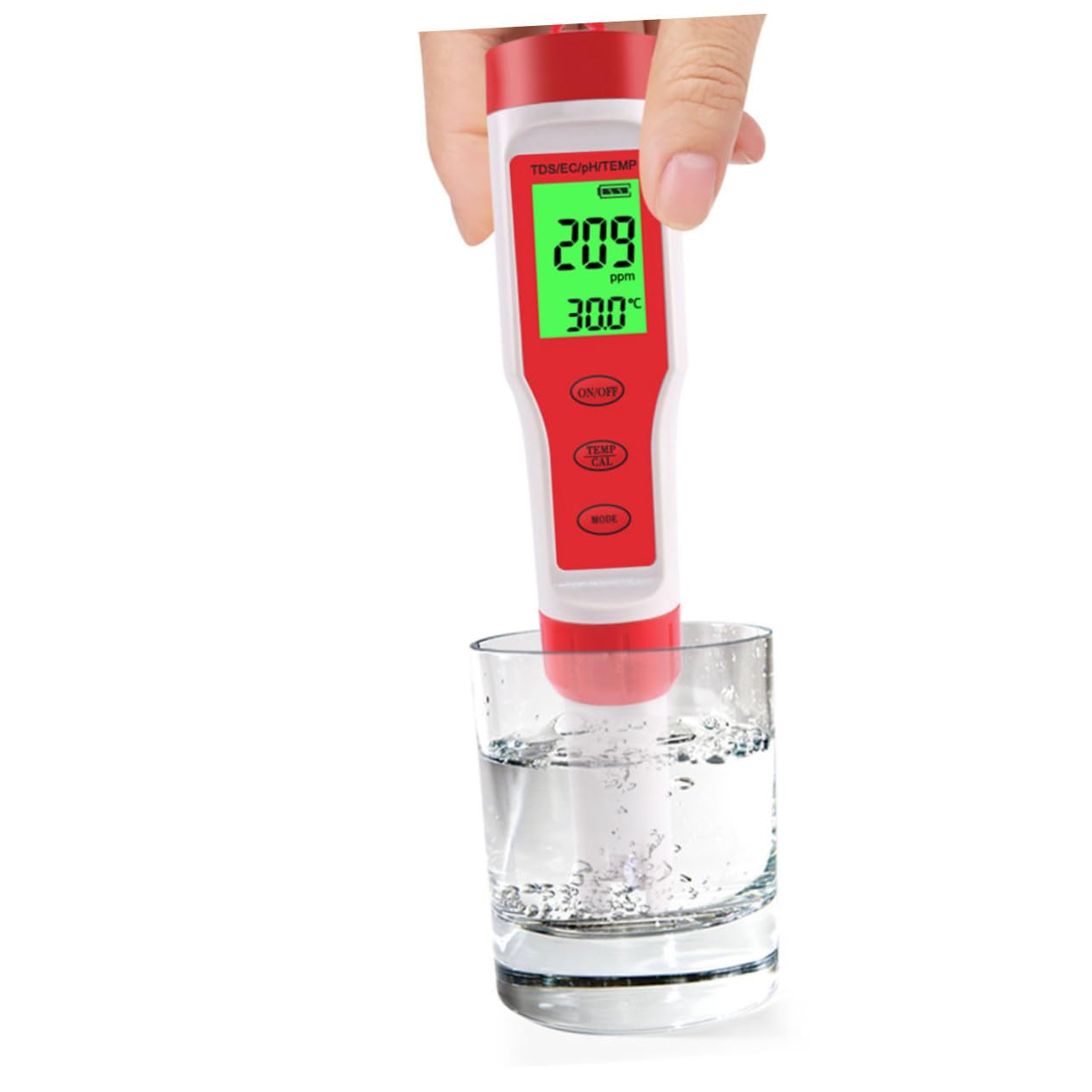 Holibanna Tester Digitale Acqua Ph Ec Temperatura Misuratore Portatile per Qualità Acqua Domestica Acquari e Laboratorio ad Alta Sensibilità