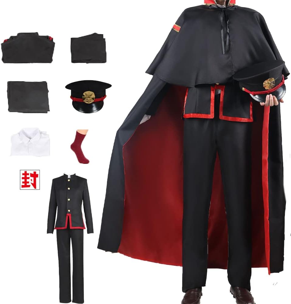 TFRVMAHanako Kun Cosplay Costume Hanako Kun Cosplay Outfit Full Set Halloween With Hat
