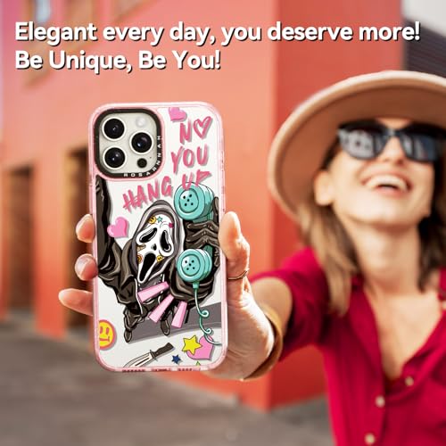 Coque iPhone 13 Pro Max antichoc 2m durable motif squelette rose