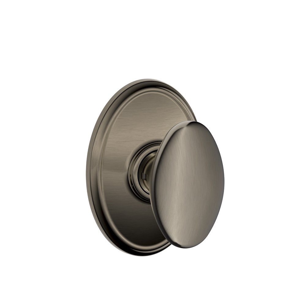 SCHLAGE F10 SIE 620 WKF Wakefield Collection Siena Passage Knob, Antique Pewter