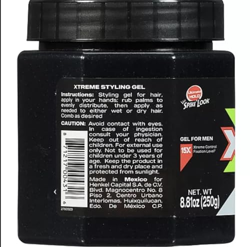Wet Line Xtreme Reaction Black Gel - Ultimate Hold, 8.8 oz, Set of 2