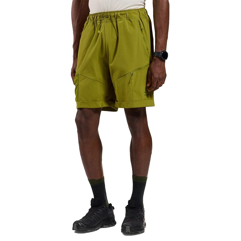 Odlo Herren Essential Cargo Baggies Shorts, Guacamole, M