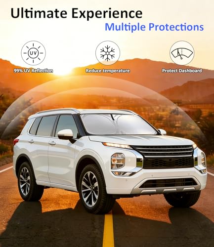 Image of Windshield Sunshades for Outlander 2022-2026 Mitsubishi Outlander