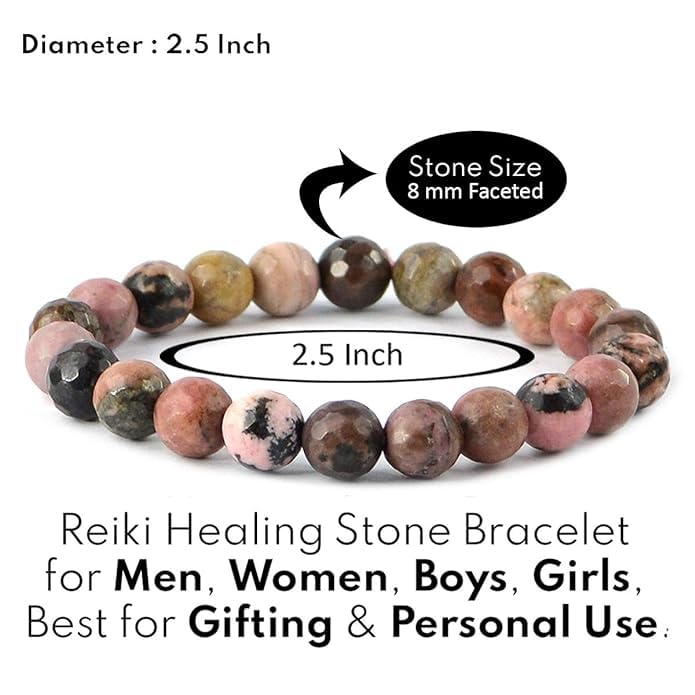 Image of Certified Crystal Bracelet | 8mm Beads | Stretchable Healing Bracelet | Bracelets for Men and Women |