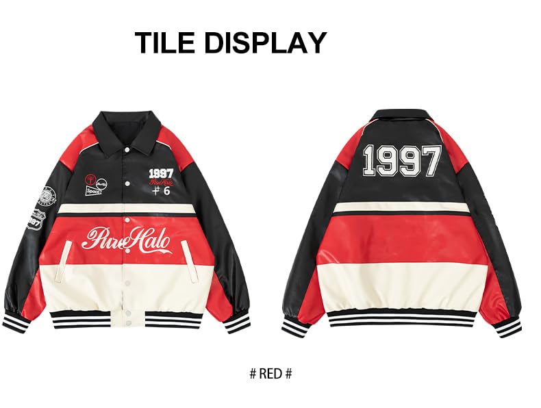 Unisex Racing Jacket for Women Leather Jacket Women Oversized Trendy Streetwear3