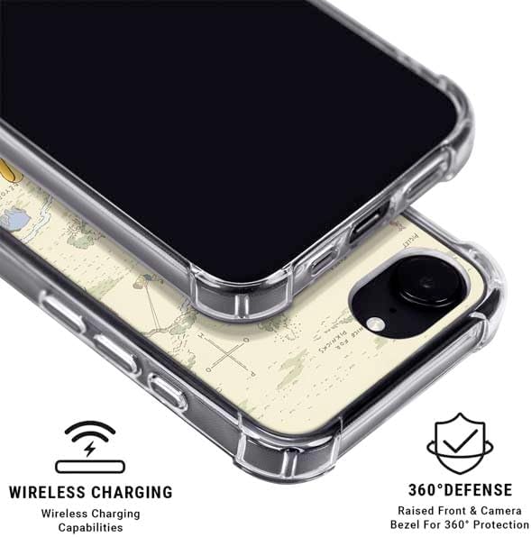 Skinit Clear Phone Case Compatible with iPhone 16e - Officially Licensed Disney Winnie The Pooh Hundred Acre Wood Design