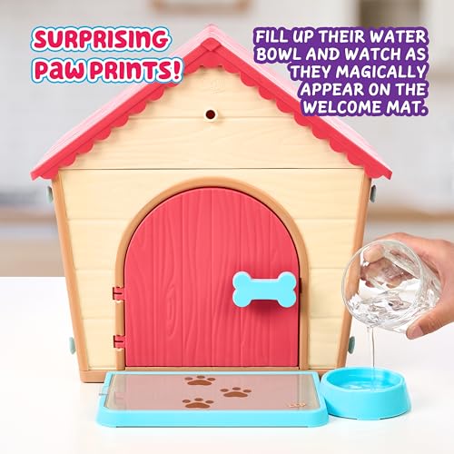 Little Live Pets – My Puppy's Home: interaktiver Hund mit DIY-Hundehütte zum Selbstaufbauen und spannendem Überraschungsmoment. Über 25 Verschiedene Geräusche und Reaktionen, Spielmuster wiederholbar