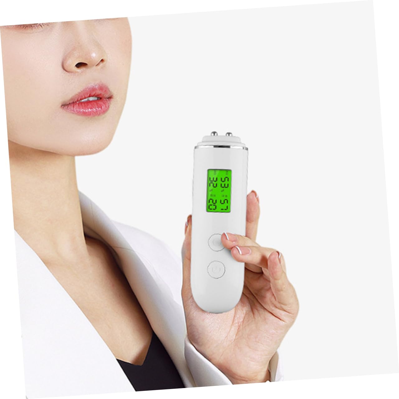 Skin Hydration Portable Facial Moisture Tester with Lcd Display High Accuracy Skin Analyzer for Oil and Hydration Levels