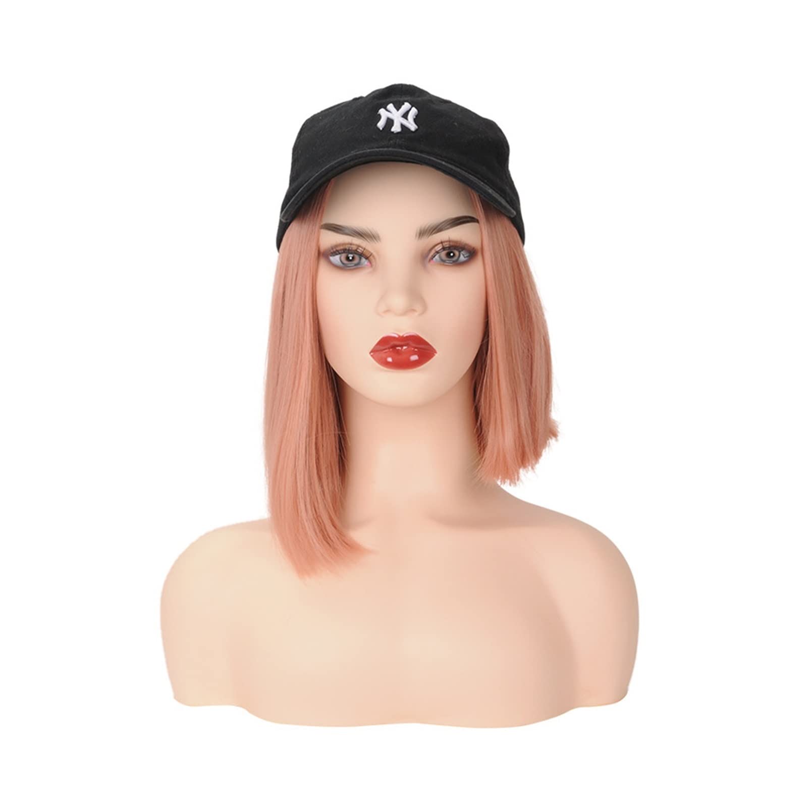 Peruka Strzelanie Podwójne Ramię Mannequin Head Kolczyki Szalik Wyświetlacz Głowy Model Kobiet Biały Skóry Tone Head Model
