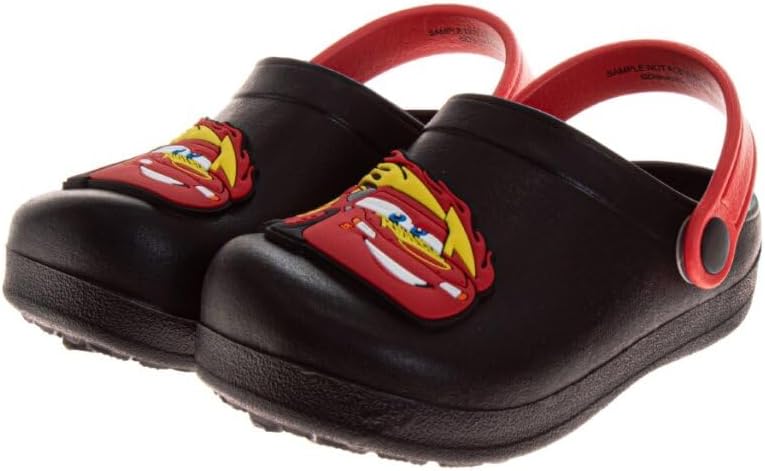 Josmo Kids Cars Clog Sandal Waterproof Slip-On Slides for Boys Lightning McQueen Closed Toe Clogs with Backstrap Sizes: 5-10 Toddler 11-12 Little Kid - Image 4