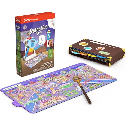Osmo - Detective Agency - Ages 5-12 - Solve Global Mysteries - STEM Toy - for iPad or Fire Tablet Base Required