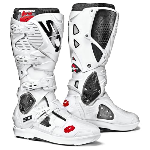 Image of SiDI | Offroad Motorcycle Boots, Professional Motocross Boots for Men CROSSFIRE 3 SRS, Adjustable and Replaceable Buckles, Flex System, Hyper Extension Block