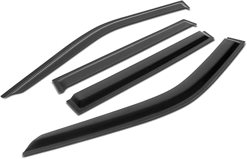 Vista 56 de Auto Dynasty 4 viseras adhesivas para ventana compatibles con Ford Taurus 2010, 2011, 2102, 2013, 2014, 2015, 2016, Ford Taurus 2010-2016