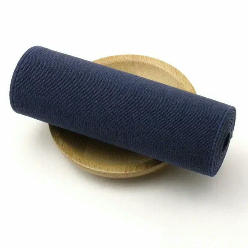 Bandas elásticas de costura de 1 a 4 metros y 10 cm para cintura, correas de goma, correas para mochilas, pantalones, cintas elásticas, accesorios para prendas de bricolaje, azul marino, 10 cm, 4 me