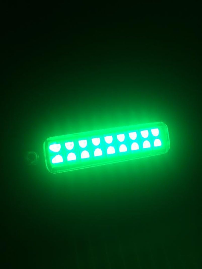 Pactrade Marine 2PCS Boat Pontoon 18 RGBW LED Underwater Light SS 316 Trim Ring