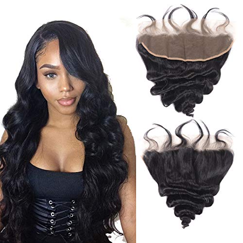 Lianlian Loose Wave Frontal 13x4 Ear to Ear Lace Frontal with Baby Hair 16 Inch 100% Hand Tide Closure Free Part