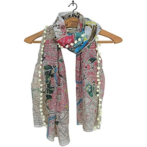 Disaster Designs Bon Voyage Scarf - Postcard (Map Print) Cover