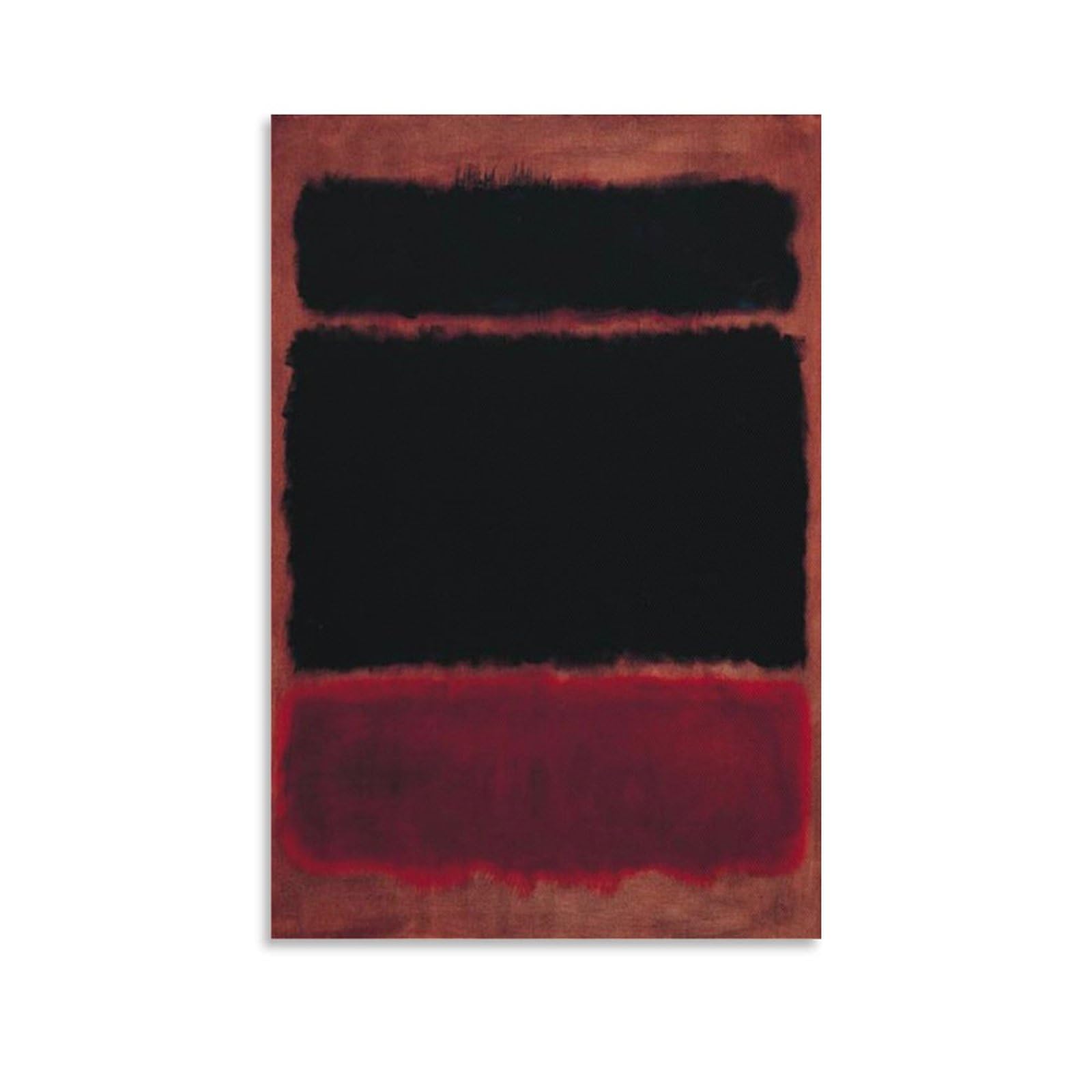 Ma-rk Rothko Poster Black in Deep Red Canvas Poster Wall Art Picture Prints Hanging Photo Decor Home Posters Artworks 08x12inch(20x30cm)
