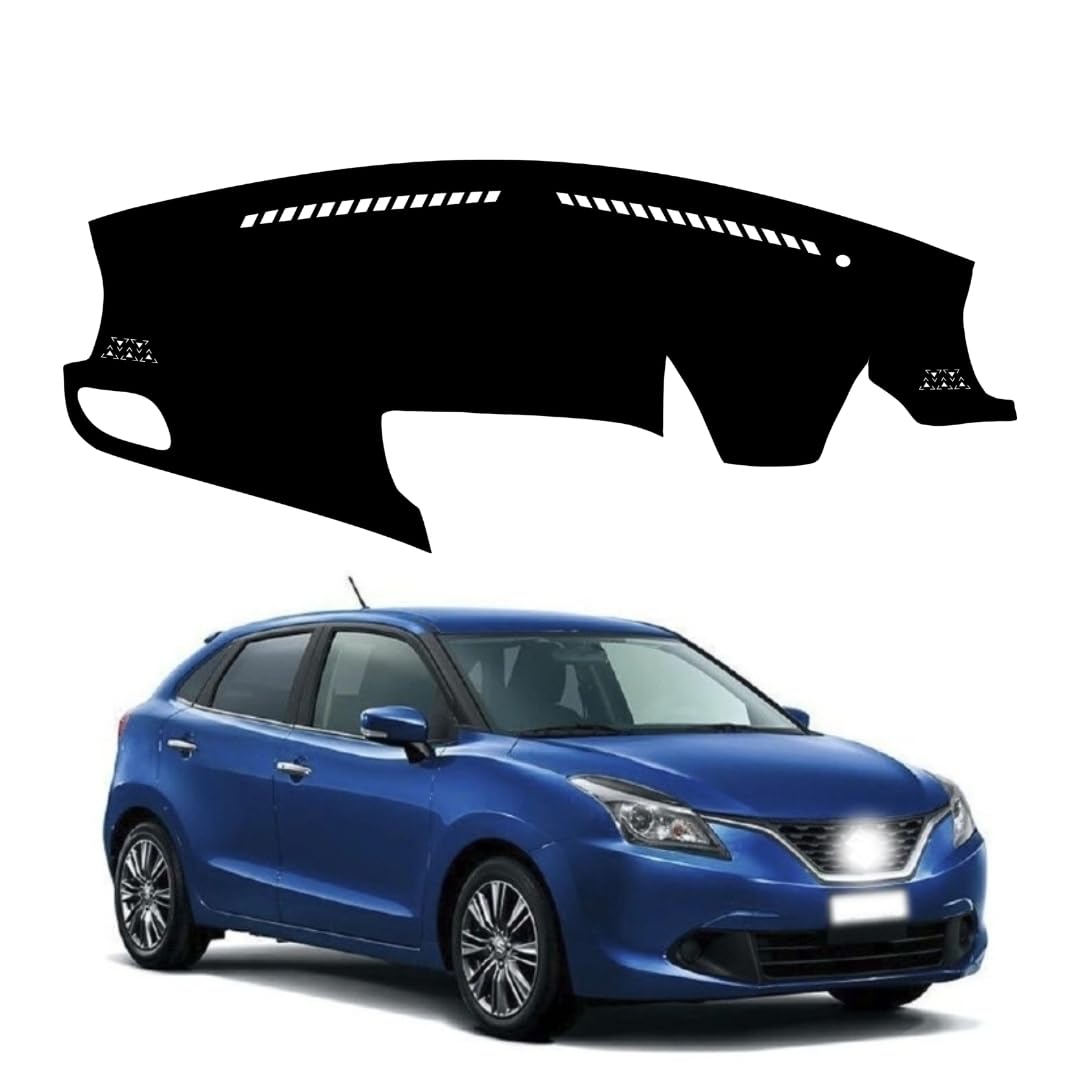 Car Dashboard Cover Compatible with Maruti Suzuki Baleno 2015-2022, Baleno Accessories, car Dashboard mat, Anti-Slip Dashboard Cover, Dash Board Cover (Black)-image-9