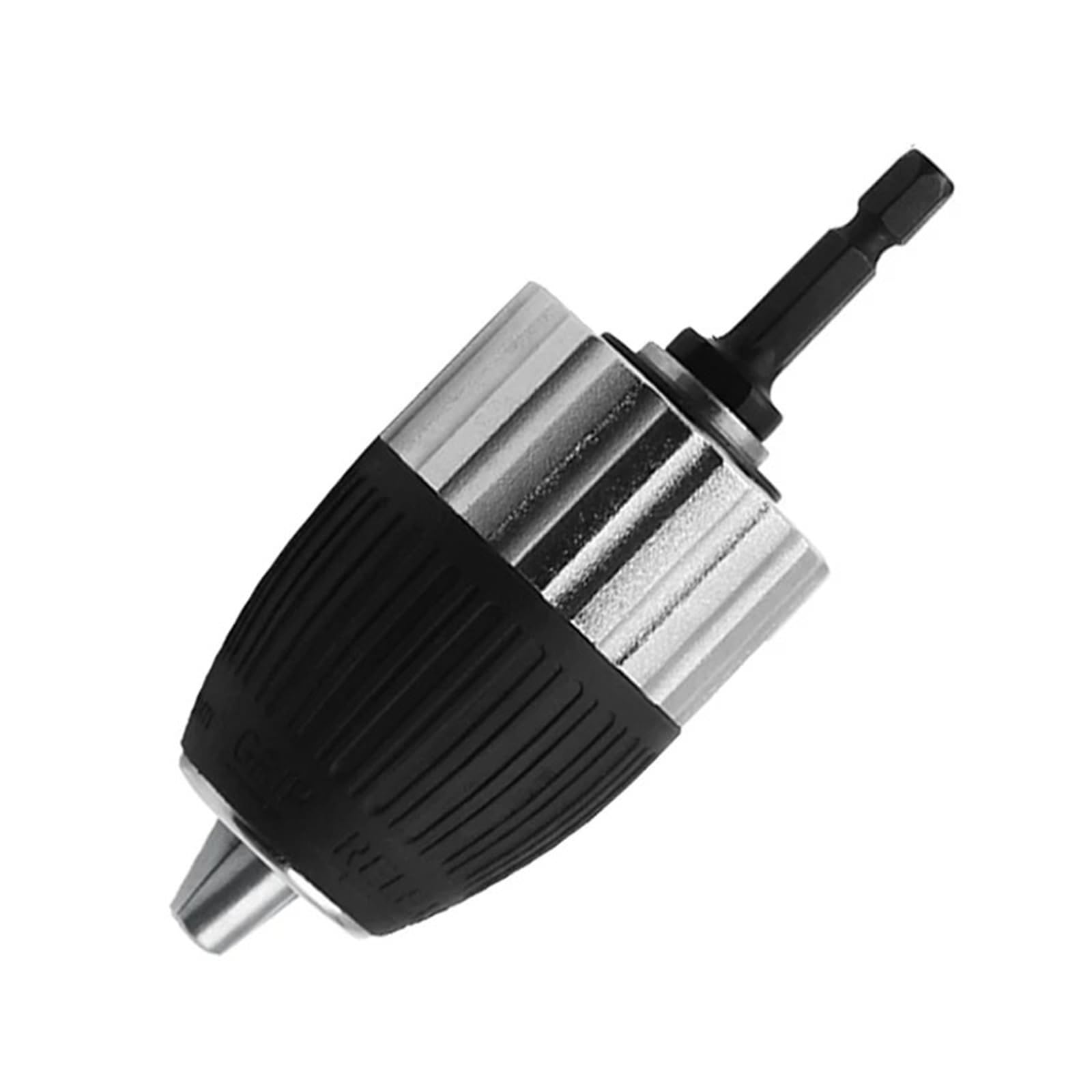 Atxyaa One Color 1Pc 1.5-13Mm Clamping Range 3/8-24Unf Self-Locking Keyless Adapter Impact Hexagonal Handle Keyless Electric Drill Chuck Driver Tool