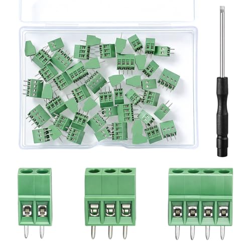 Bornes 150 V 6 A pour circuit imprimé avec connecteur à vis 2,54 mm de haute conductivité