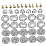 JECOMPRIS 50 Stück Autodach Drucknieten Aus Nylon Kariertem Stoff Für Dachhimmel Reparatur Befestigung Der Autodeckenverkleidung Innenraum Instandsetzung Schnelle Montage