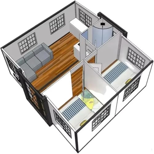 Luxury 20/40ft Folding Expansion Expandable Container House for Small Villa Hotel Modern 2 3 Bedroom Tiny Home Prefab Modular Foldable House Prefabricated Movable Mobile Home with Bath & Kitchen - Image 5