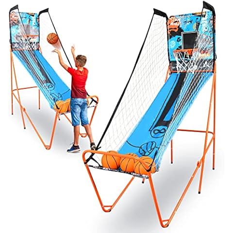 SereneLife Single Hoop Basketball Shootout Indoor Home Arcade Game Cover