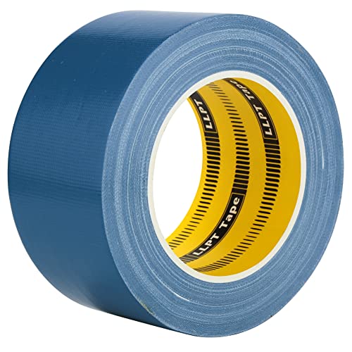 LLPT Cinta adhesiva de tela de calidad 60 mm x 30 m x 0,23 mm Adhesivo sin residuos Fuerte Color azul oscuro (DT249)