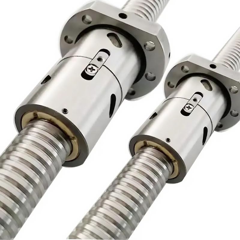 Set di viti a ricircolo di sfere e chiocciole doppie ad alta precisione DFU5010, qualsiasi lunghezza, lavorazione, modulo tavolo scorrevole silenzioso ad alta velocità(750mm)