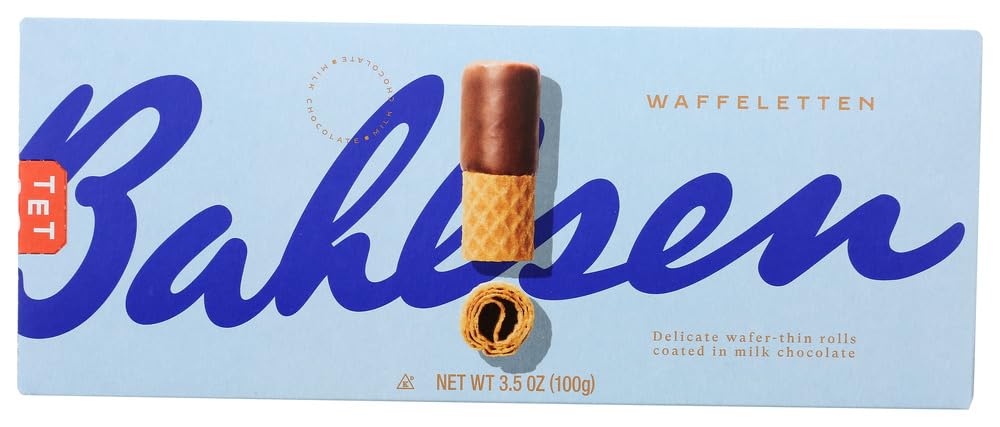 Bahlsen Waffeletten Milk Chocolate Wafer Rolls Milk Chocolate -- 3.5 oz(Pack of 6)