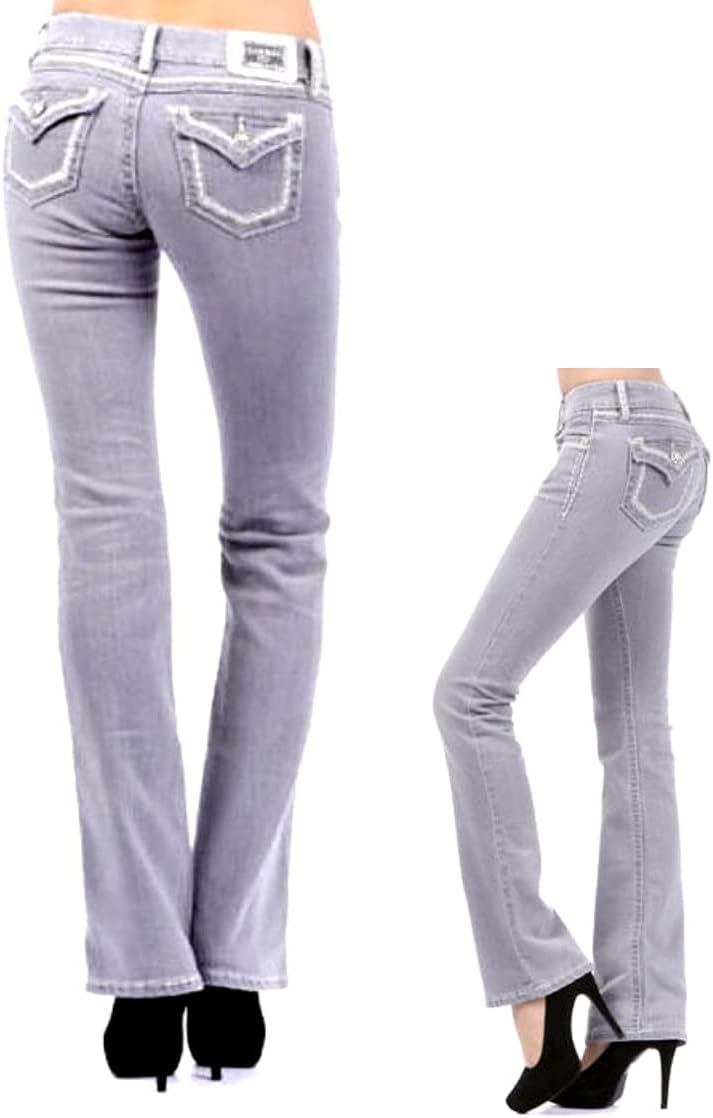 Clash/Jack David/Sexy Couture Women's Bootcut/Skinny Denim Jeans Stretch Blue