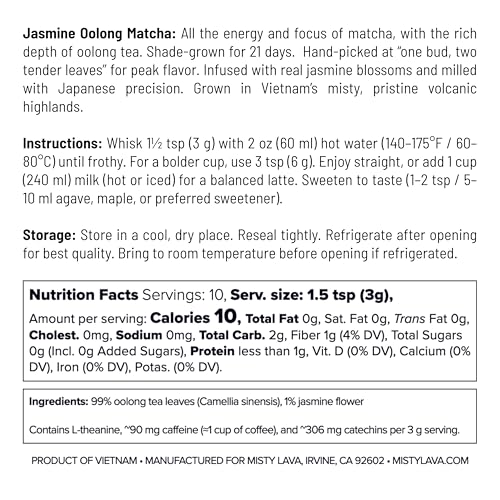 Té ceremonial de jazmín oolong matcha 30 g miniatura 2