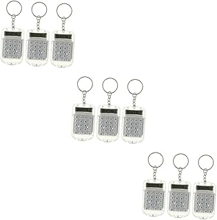 TEHAUX 9 Peças Chaveiro Calculadora Crianças Chaveiros Para Mochilas Computadora Para Niños Chaveiro Fofo Calculadora Eletrônica Chaveiro Calculadora De Aniversário Número Pingente
