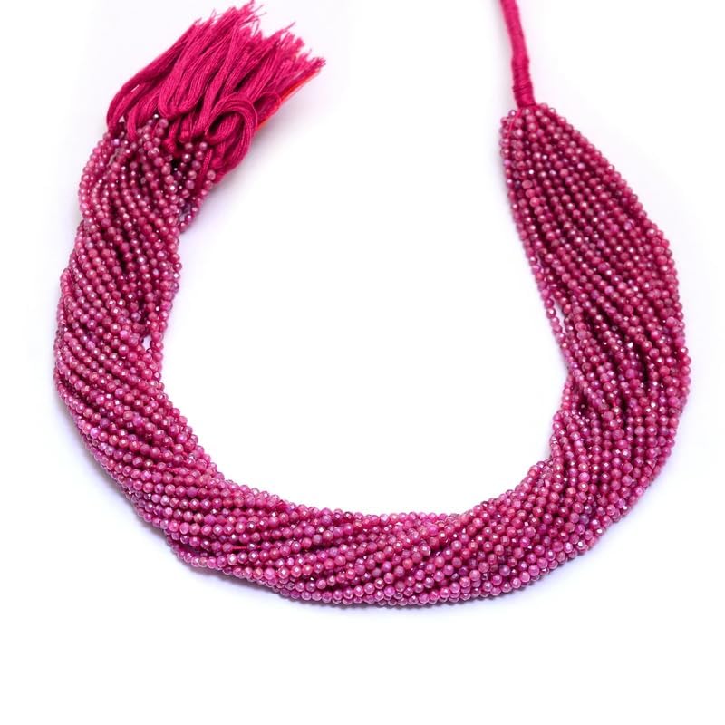 Pierre de lune rose AAA+ micro perles à facettes 3mm pour bijoux luxe - 4