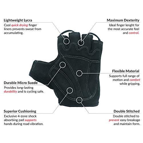 image for LuxoBike Cycling Gloves Bicycle Gloves Bicycling Gloves Mountain Bike 