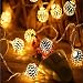dephen LED Solar String Lights, Warm White, 20 Globe Moroccan Balls, 15ft LED Fairy String Lights, Solar Powered Lantern, Christmas Strand Lighting for Outdoor,Garden,Yard,Patio,Party,Home Decoration