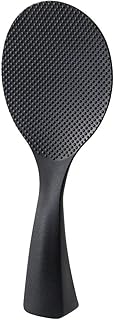 Stand Rice Paddle Shamoji Black K-386BK