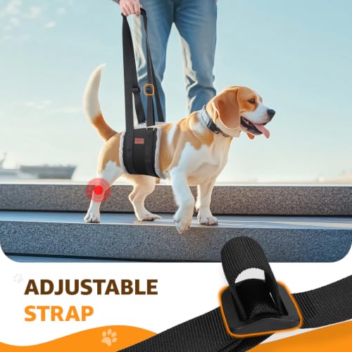Image of Adjustable Dog Sling for Medium Dogs Soft Post-ACL Surgery Mobility Aid
