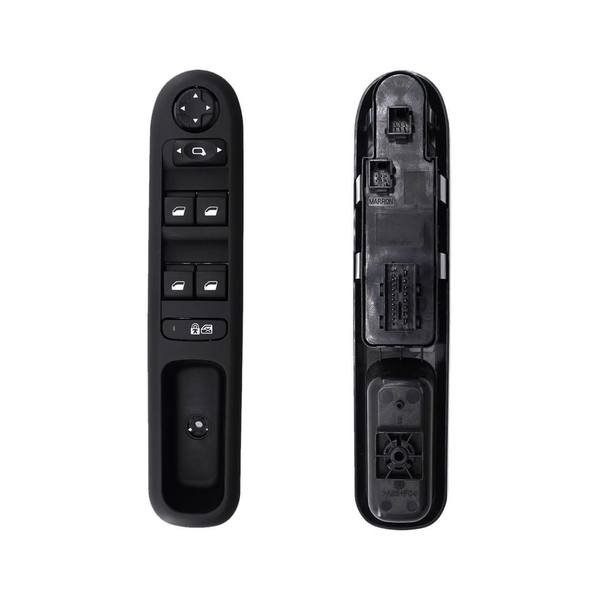 Interrupteur de Commande Électrique pour Lève-Vitre - Compatible Peu 3008 I (2009-2016) et 5008 I (2009-2017) - Conducteur Avant Gauche - Réf. OEM 6490.X6, 96650621ZD, 96650620ZD(32 broches)