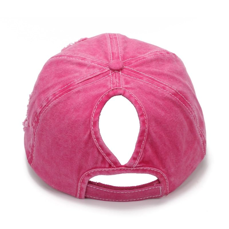 Image of Washed Scratch Frayed Baseball Cap Retro Adjustable with Five-Pointed Stars for Men Women Trucker Cap Unisex