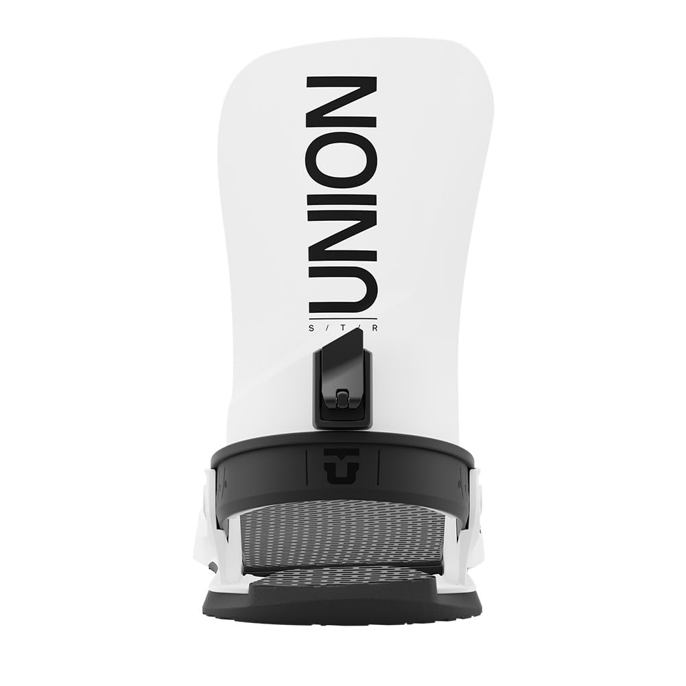 Union STR Men's Snowboard Bindings, White, Large