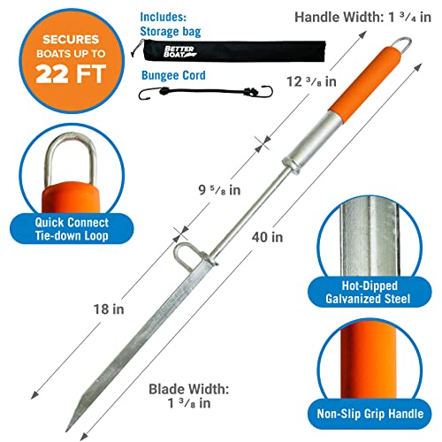 Sand Anchor Spike for Boats Up to 22 Ft, Shallow Water Anchor for Beaches - image 3