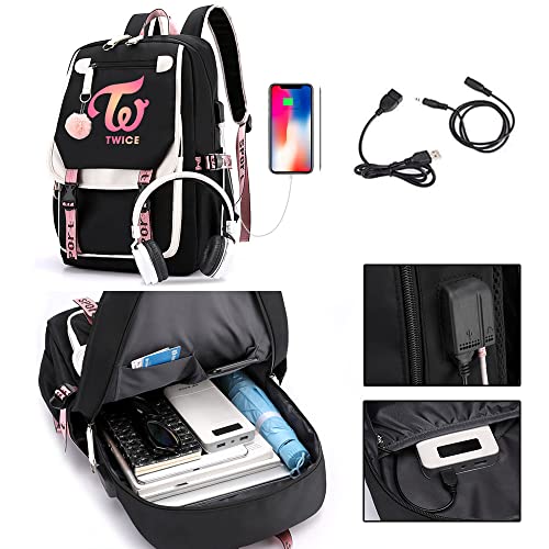 Kpop Twice School Backpack Merchandise, Twice Book Bag Casual Backpack3